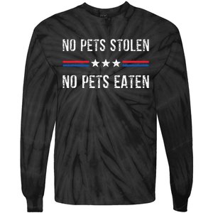 Eating Pets Dogs Was False 2024 Election Vote Kamala Harris Tie-Dye Long Sleeve Shirt