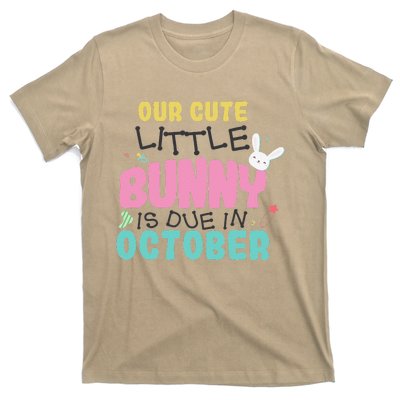 Easter Pregnancy Due October Mom Baby Shower Announcement T-Shirt