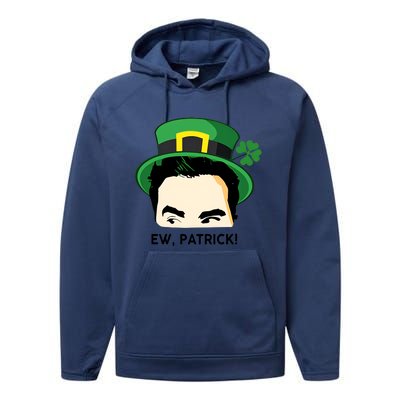 Ew Patrick David Rose St Patricks Day St Patrick's Day Shamrocks Irish Performance Fleece Hoodie