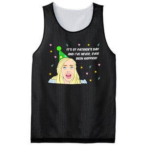 Euphoria Patrick's Day Cassie I've Never Been Happier Saint Patrick's Day Mesh Reversible Basketball Jersey Tank