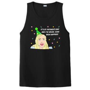 Euphoria Patrick's Day Cassie I've Never Been Happier Saint Patrick's Day PosiCharge Competitor Tank