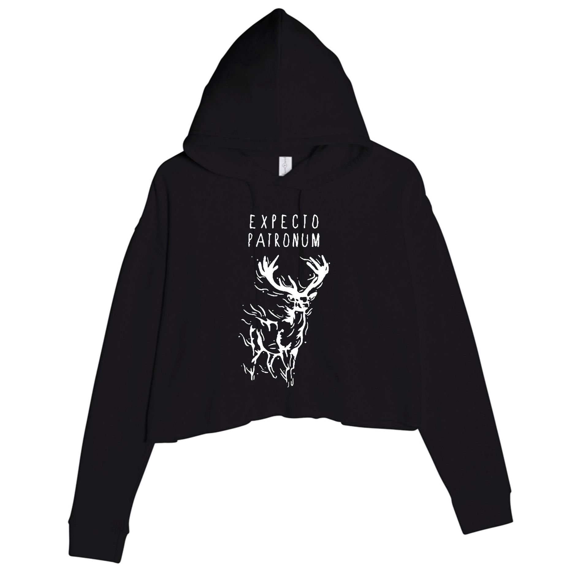 Expecto Patronum Crop Fleece Hoodie