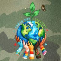 Everyday Protect Environment Save The Planet Legacy Tie Dye Trucker Hat
