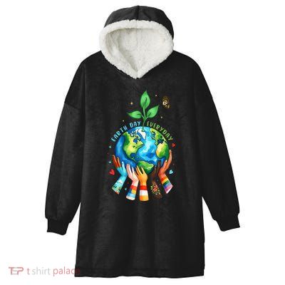 Everyday Protect Environment Save The Planet Hooded Wearable Blanket