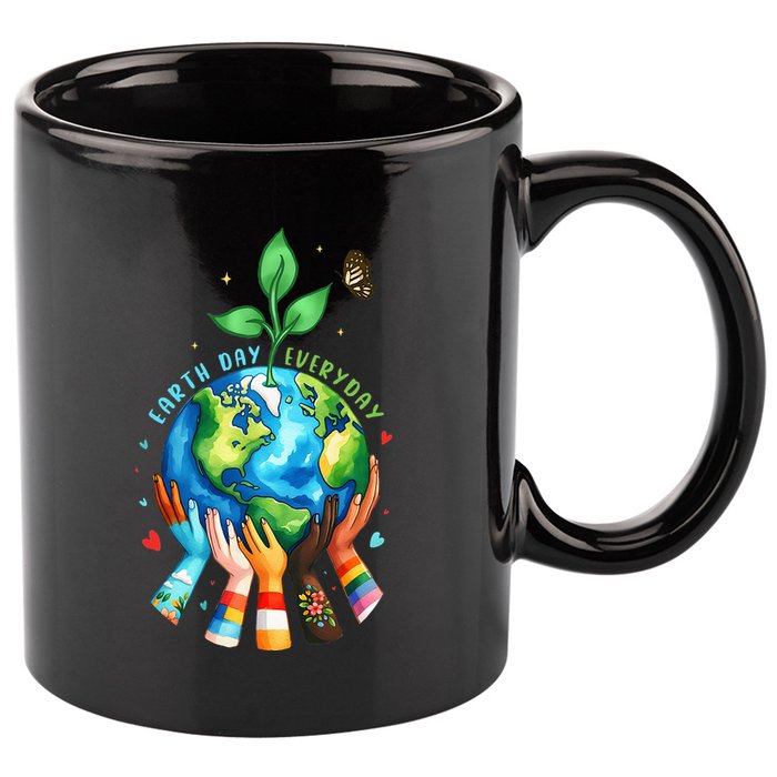 Everyday Protect Environment Save The Planet 11oz C Handle Ceramic Mug
