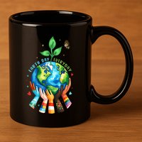 Everyday Protect Environment Save The Planet 11oz C Handle Ceramic Mug