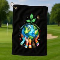 Everyday Protect Environment Save The Planet Golf Towel