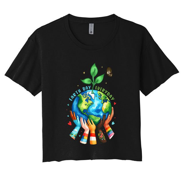 Everyday Protect Environment Save The Planet Crop Top
