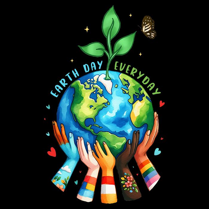 Everyday Protect Environment Save The Planet Cropped Pullover Crew
