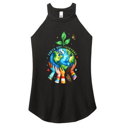 Everyday Protect Environment Save The Planet Women's Perfect Tri Rocker Tank
