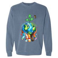 Everyday Protect Environment Save The Planet Garment-Dyed Sweatshirt