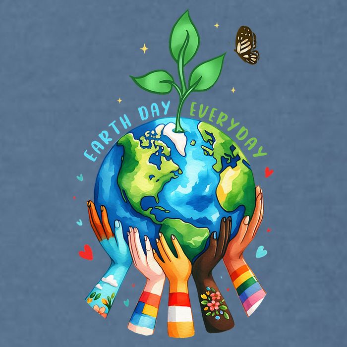 Everyday Protect Environment Save The Planet Garment-Dyed Sweatshirt