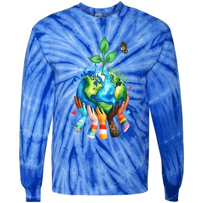 Everyday Protect Environment Save The Planet Tie-Dye Long Sleeve Shirt