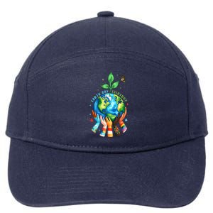 Everyday Protect Environment Save The Planet 7-Panel Snapback Hat