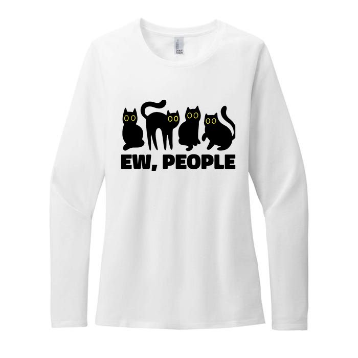 Ew People, Ew People Cat, Ewww Introvert Gifts Womens CVC Long Sleeve Shirt