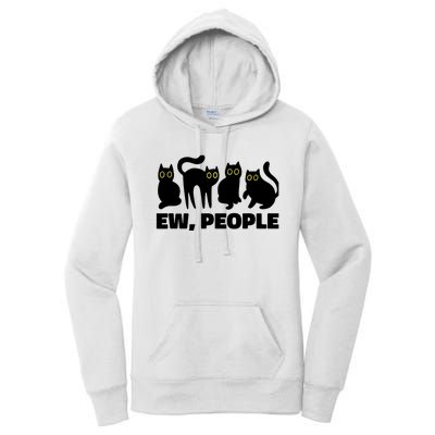 Ew People, Ew People Cat, Ewww Introvert Gifts Women's Pullover Hoodie