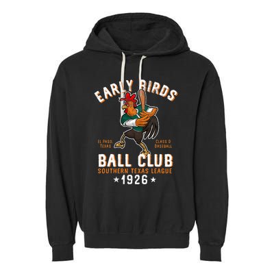 El Paso Early Birds Retro Minor League Baseball Team Garment-Dyed Fleece Hoodie