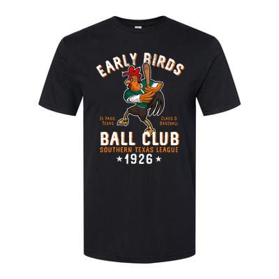 El Paso Early Birds Retro Minor League Baseball Team Softstyle CVC T-Shirt