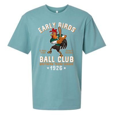 El Paso Early Birds Retro Minor League Baseball Team Sueded Cloud Jersey T-Shirt