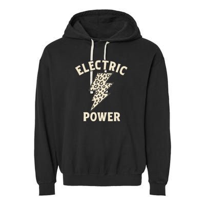 Electric Power Garment-Dyed Fleece Hoodie