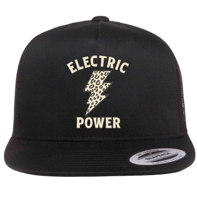 Electric Power Flat Bill Trucker Hat