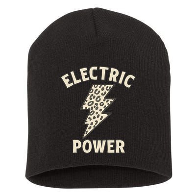 Electric Power Short Acrylic Beanie