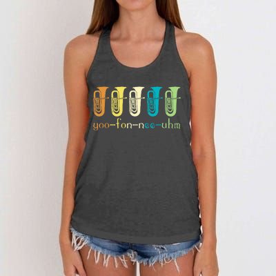 Euphonium Player Euphoniumist Brass Horn Women's Knotted Racerback Tank