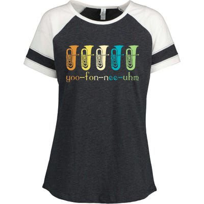 Euphonium Player Euphoniumist Brass Horn Enza Ladies Jersey Colorblock Tee