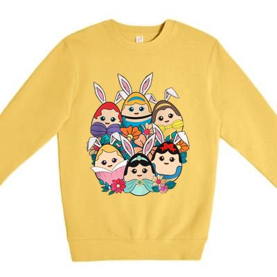 Easter Princesses Easter Day Princess Girl Easter Princess Squad Premium Crewneck Sweatshirt