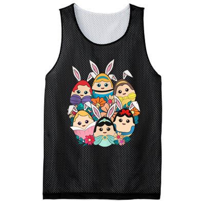 Easter Princesses Easter Day Princess Girl Easter Princess Squad Mesh Reversible Basketball Jersey Tank