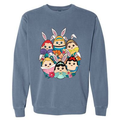 Easter Princesses Easter Day Princess Girl Easter Princess Squad Garment-Dyed Sweatshirt