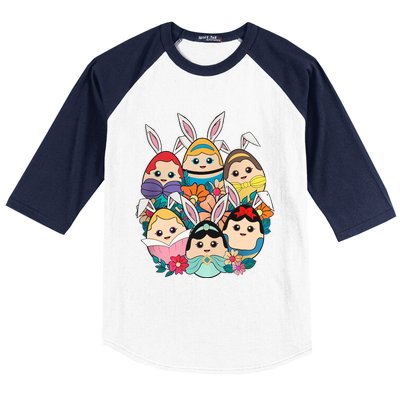 Easter Princesses Easter Day Princess Girl Easter Princess Squad Baseball Sleeve Shirt