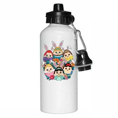 Easter Princesses Easter Day Princess Girl Easter Princess Squad Aluminum Water Bottle 