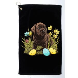 Easter Puppy Platinum Collection Golf Towel