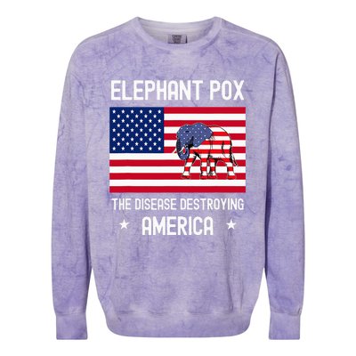 Elephant Pox Colorblast Crewneck Sweatshirt