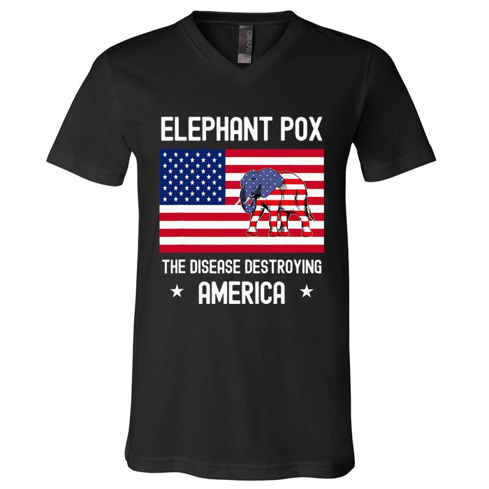 Elephant Pox V-Neck T-Shirt