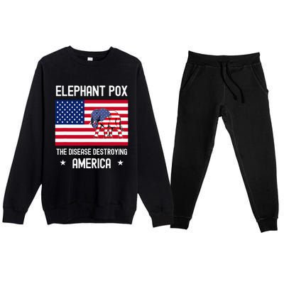 Elephant Pox Premium Crewneck Sweatsuit Set