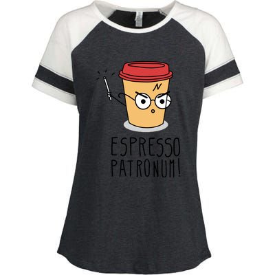 Espresso Patronum Enza Ladies Jersey Colorblock Tee