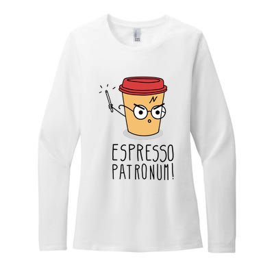 Espresso Patronum Womens CVC Long Sleeve Shirt