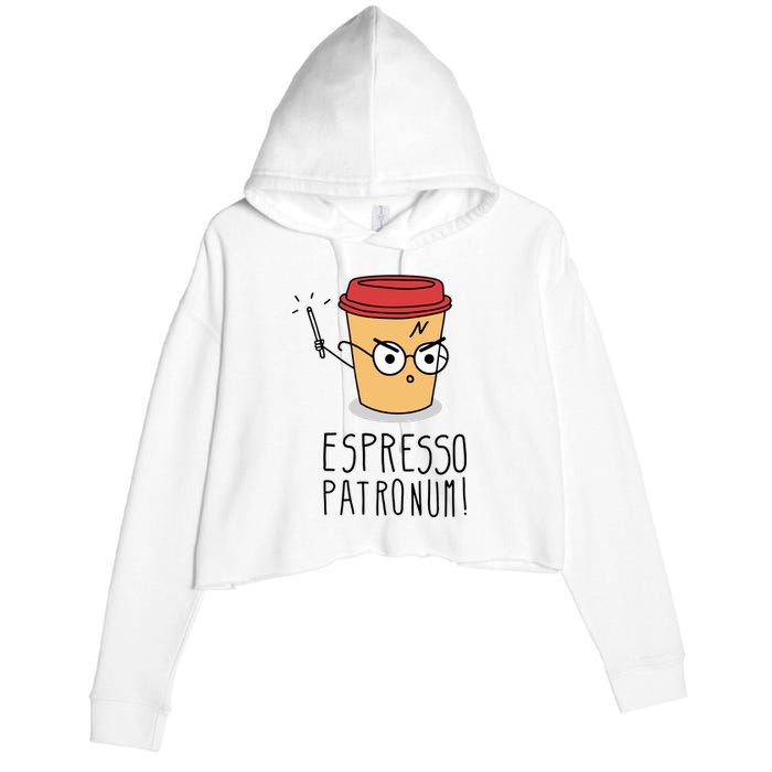 Espresso Patronum Crop Fleece Hoodie