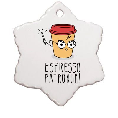 Espresso Patronum Ceramic Star Ornament