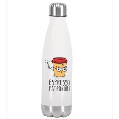 Espresso Patronum Stainless Steel Insulated Water Bottle