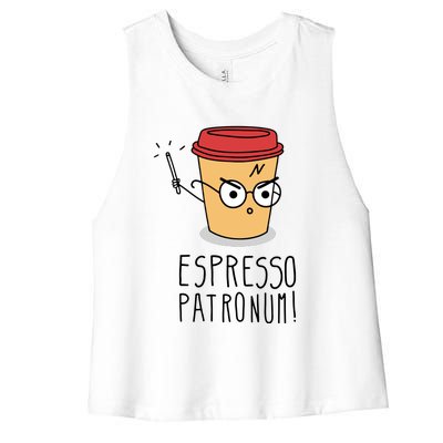 Espresso Patronum Women's Racerback Cropped Tank