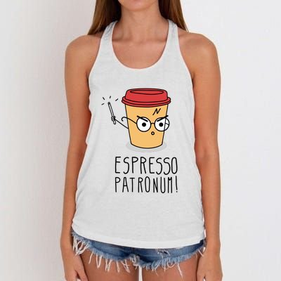 Espresso Patronum Women's Knotted Racerback Tank