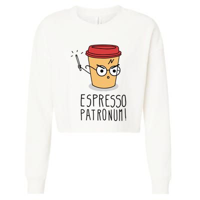 Espresso Patronum Cropped Pullover Crew