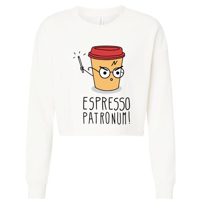 Espresso Patronum Cropped Pullover Crew