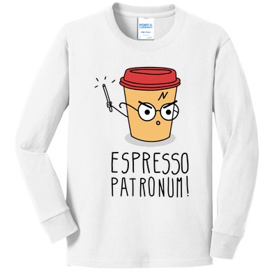 Espresso Patronum Kids Long Sleeve Shirt