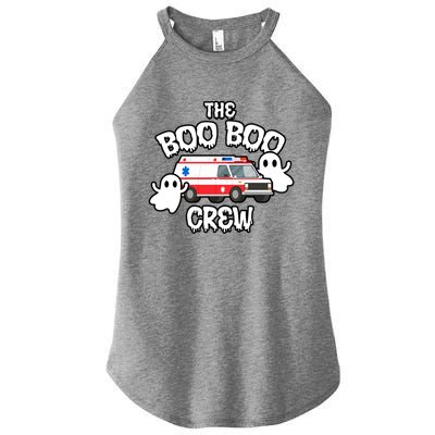 Emt Paramedic Ems Boo Boo Crew Ambulance Ghost Halloween Meaningful Gift Women’s Perfect Tri Rocker Tank