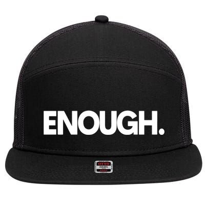 Enough Protest 7 Panel Mesh Trucker Snapback Hat