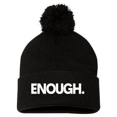 Enough Protest Pom Pom 12in Knit Beanie